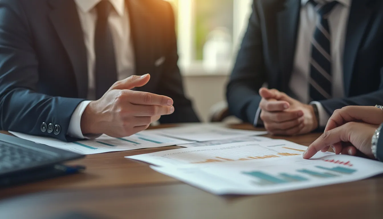 Réunion stratégique pour le management de transition