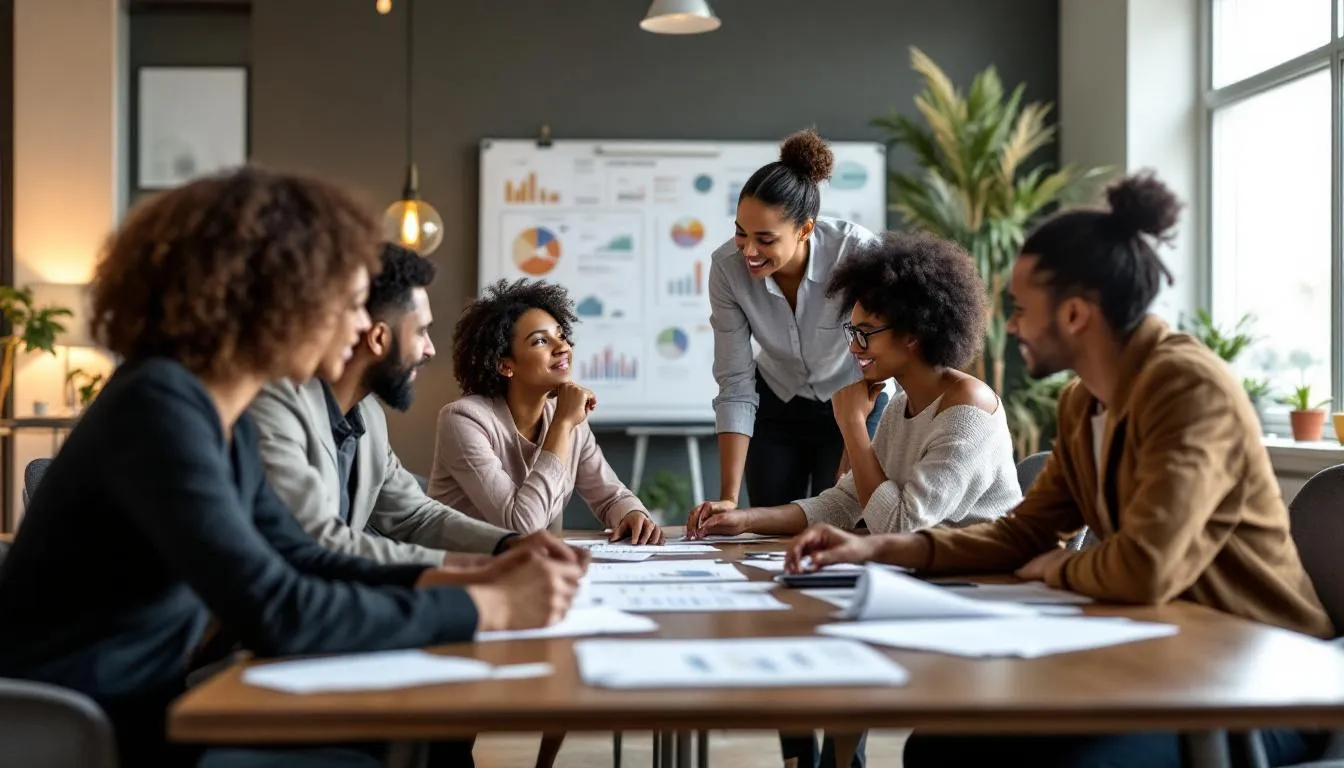 Réunion stratégique pour le recrutement d’un manager de transition