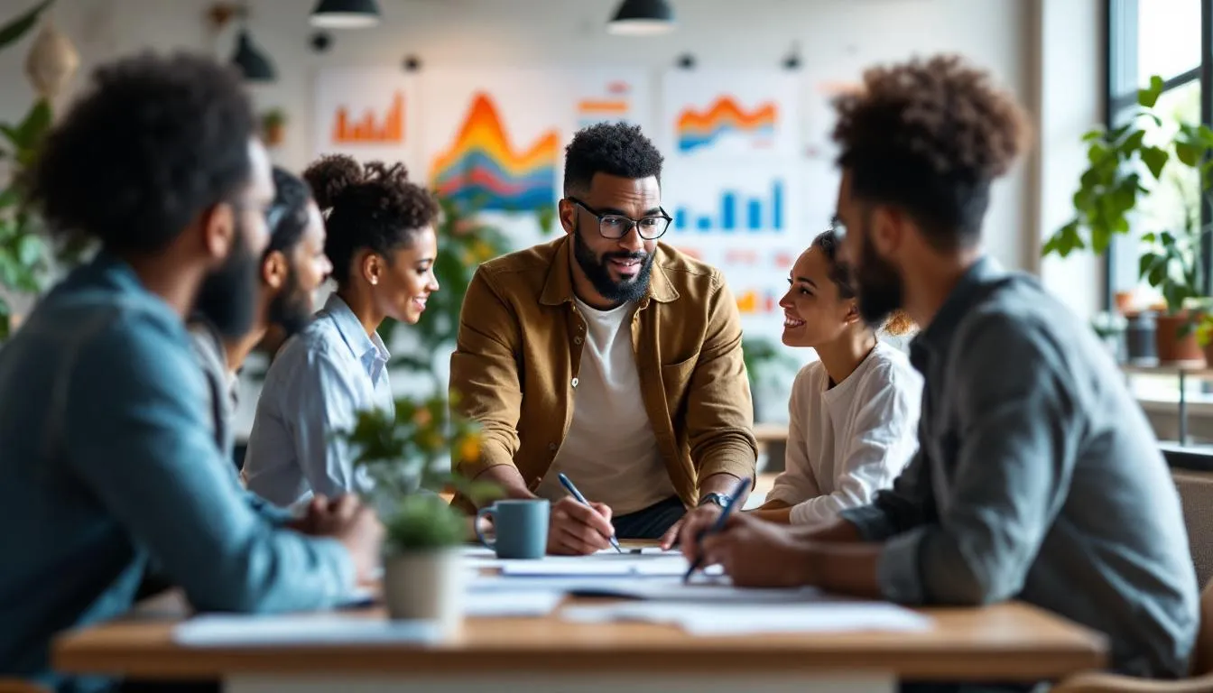 L'équipe dynamique d'une startup en management de transition