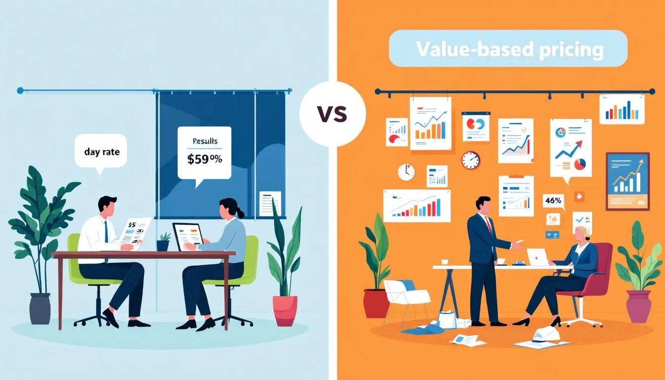 Tarification manager de transition : comment choisir entre tarif jour, tarification par valeur et modèles hybrides ?