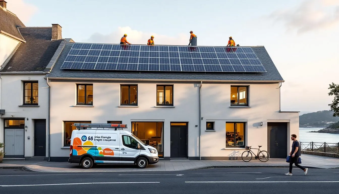 Lampaul‑Plouarzel : Iroise Énergie Citoyenne installe 36 panneaux photovoltaïques sur Breizhmer, un modèle d’investissement local