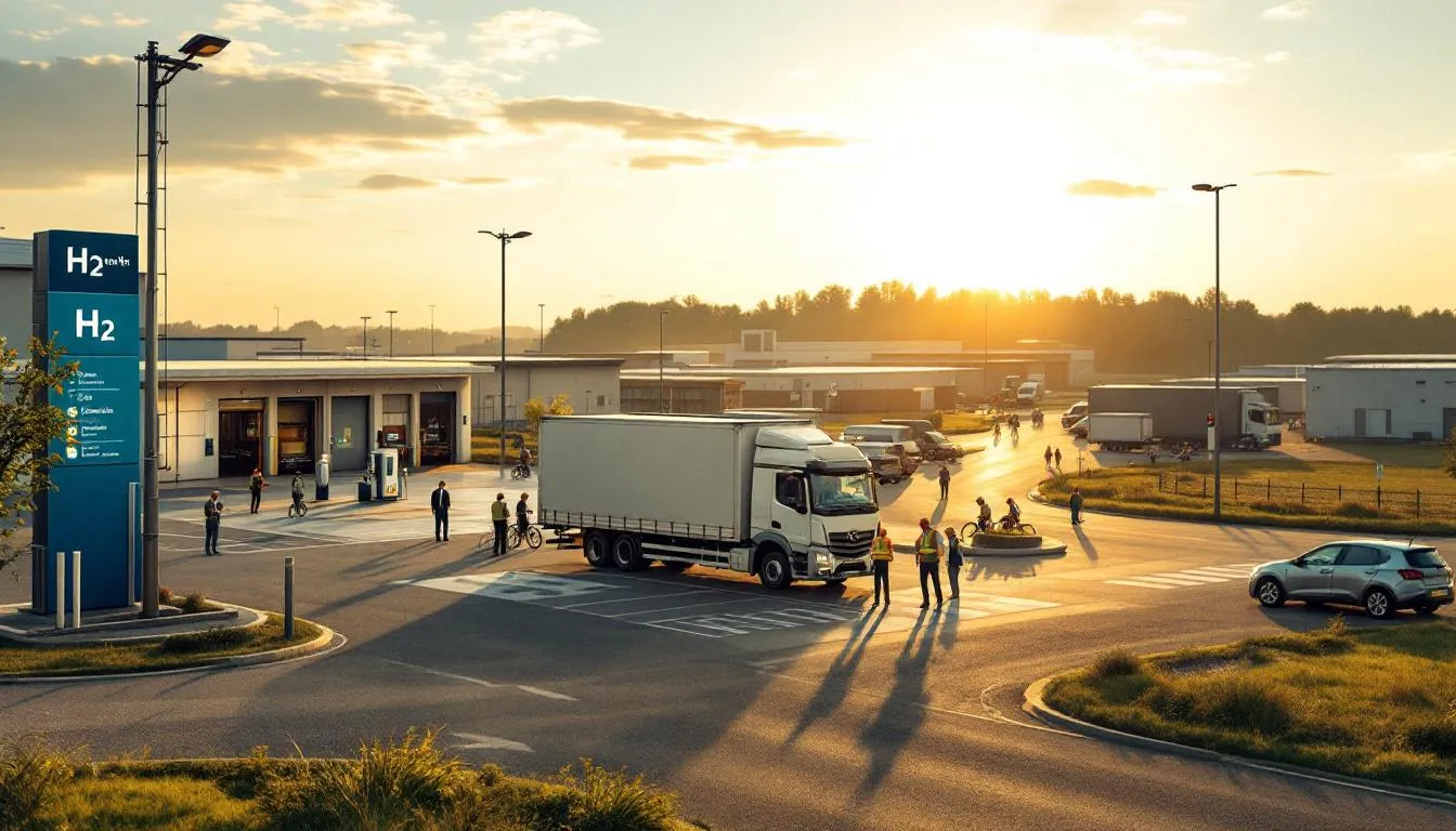 Novaparc à Beauvais : parc industriel avec station d'hydrogène et entreprises locales