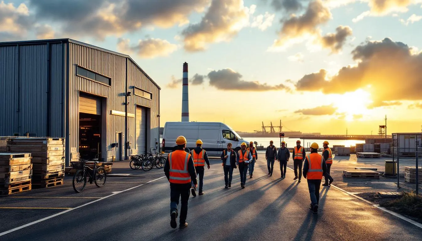 Site industriel du Cotentin avec deux nouveaux bâtiments et salariés arrivant
