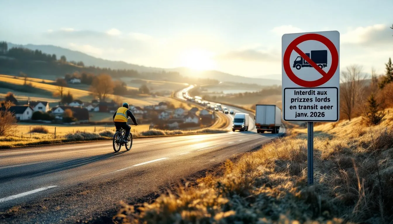 RN83 entre Besançon et le Jura : fin du transit des poids lourds au 1er janvier 2026