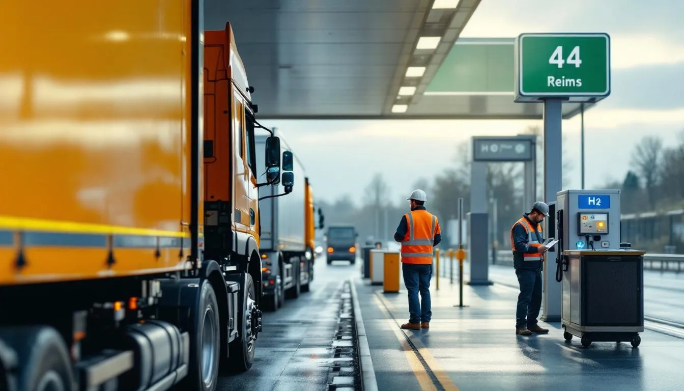 Reims (A4) : première station hydrogène pour camions ouvre et change la donne logistique