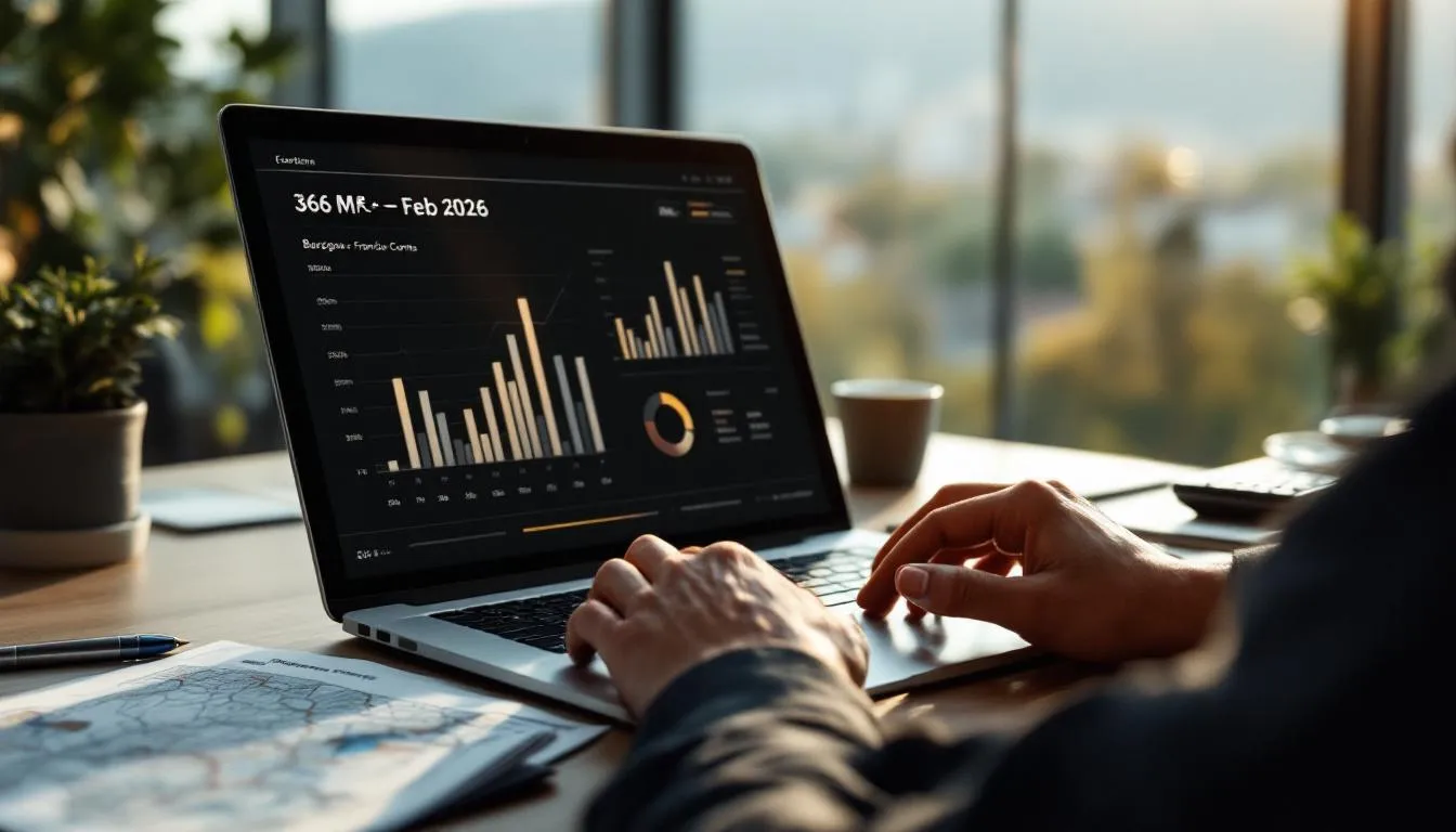 DAF examinant un tableau de levées de fonds (366 M€ février 2026) avec carte de Bourgogne‑Franche‑Comté sur la table