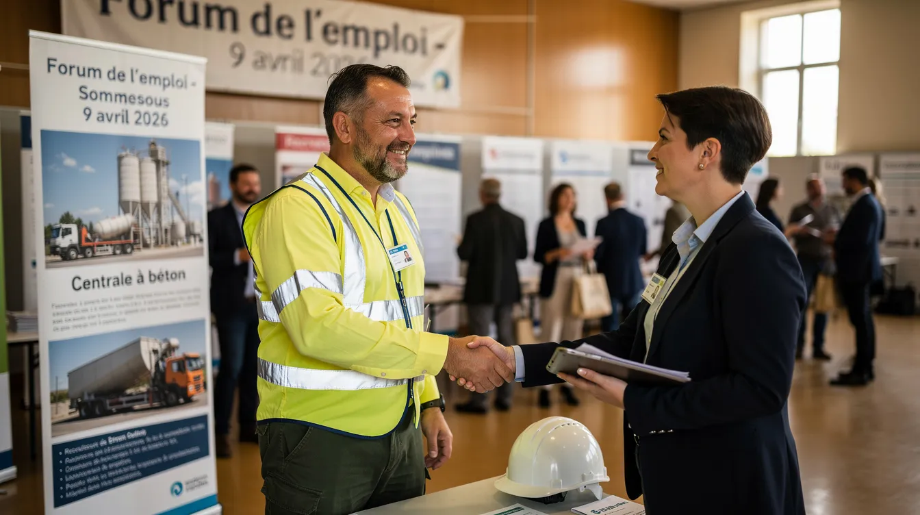 De la sécurité à la centrale à béton : un parcours inspirant au forum emploi de Sommesous