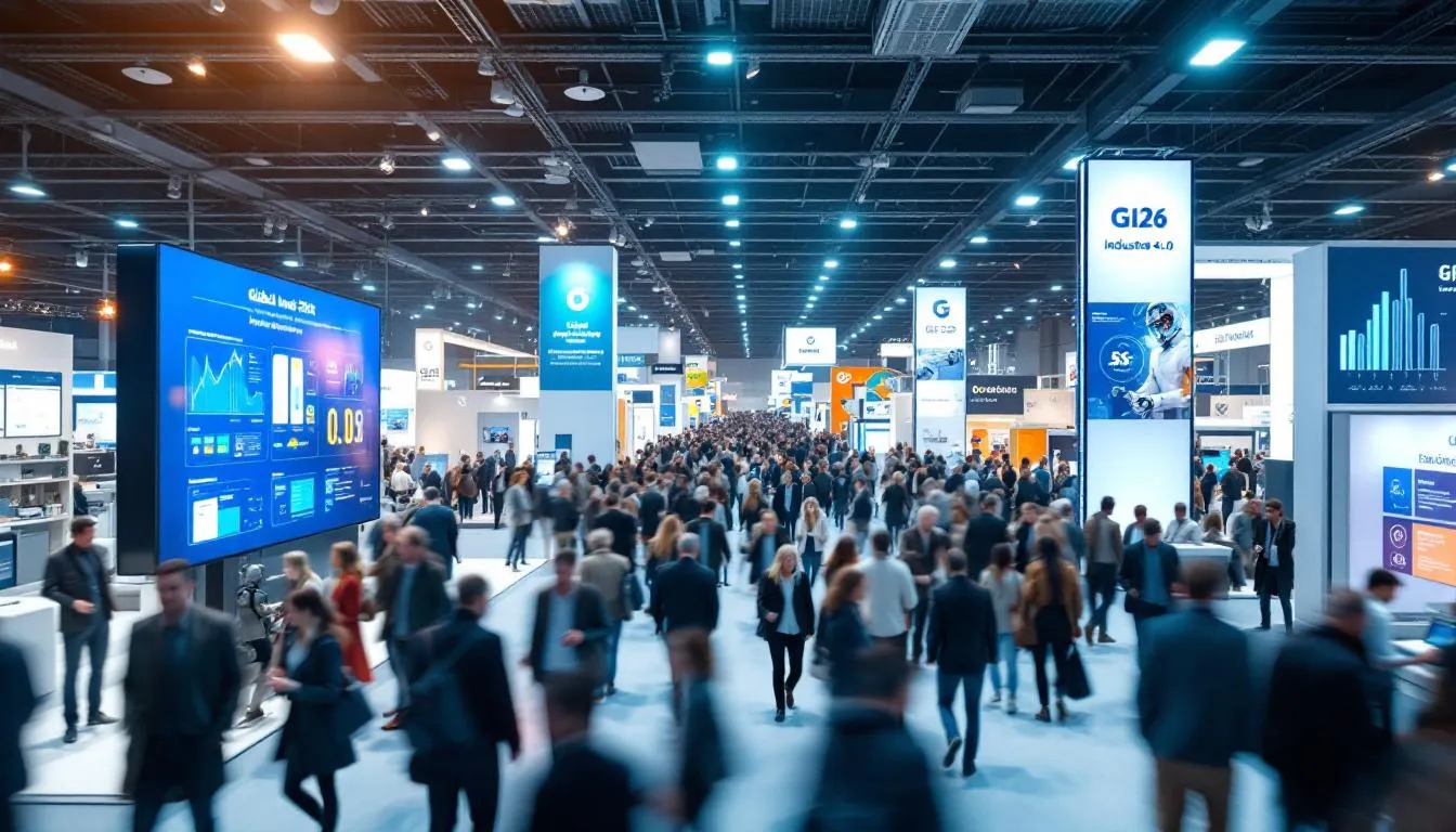 Global Industrie 2026 à Villepinte : visiteurs et stands illustrant l’industrie en Île-de-France