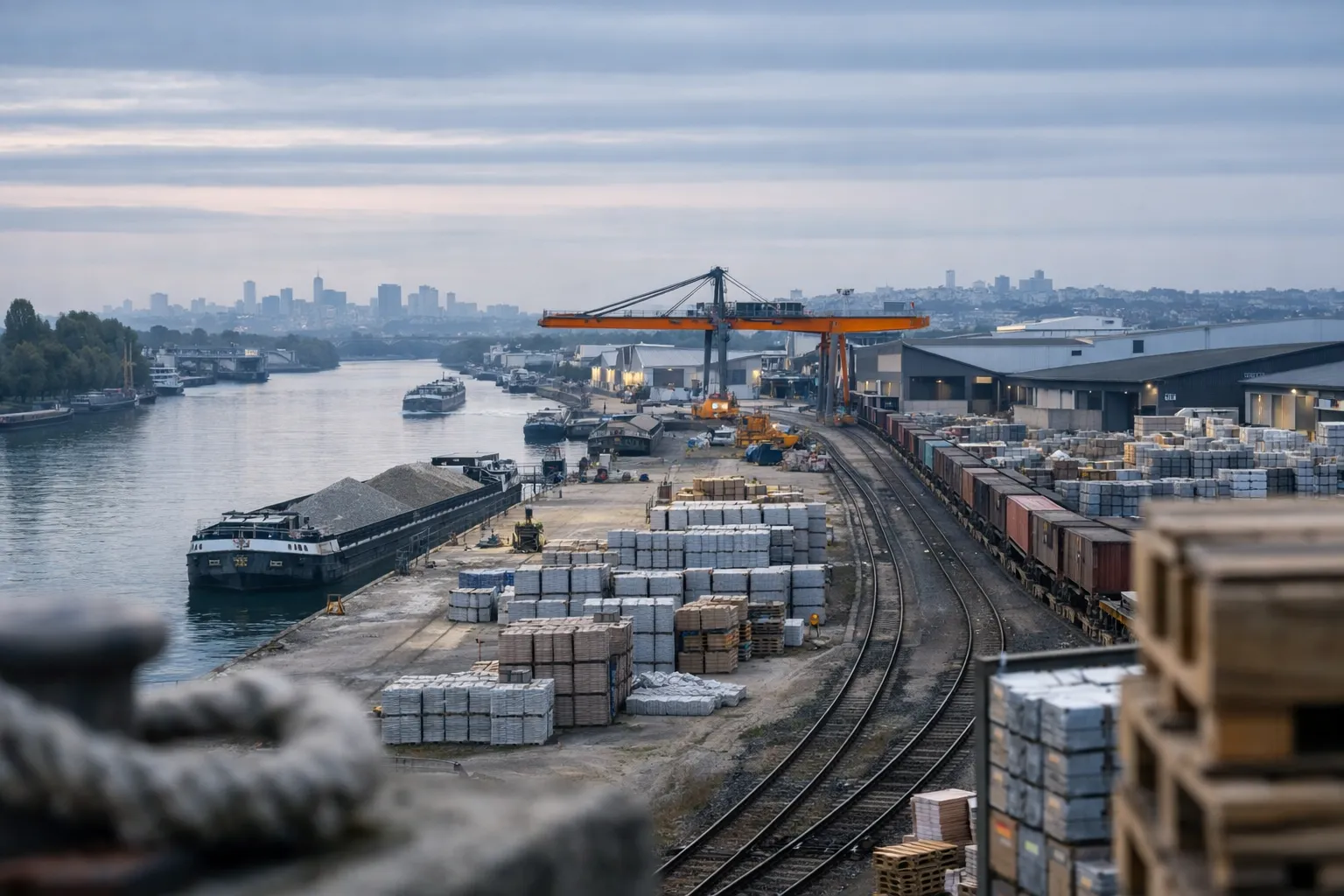 POINT.P à Gennevilliers : le fluvial redessine la logistique francilienne