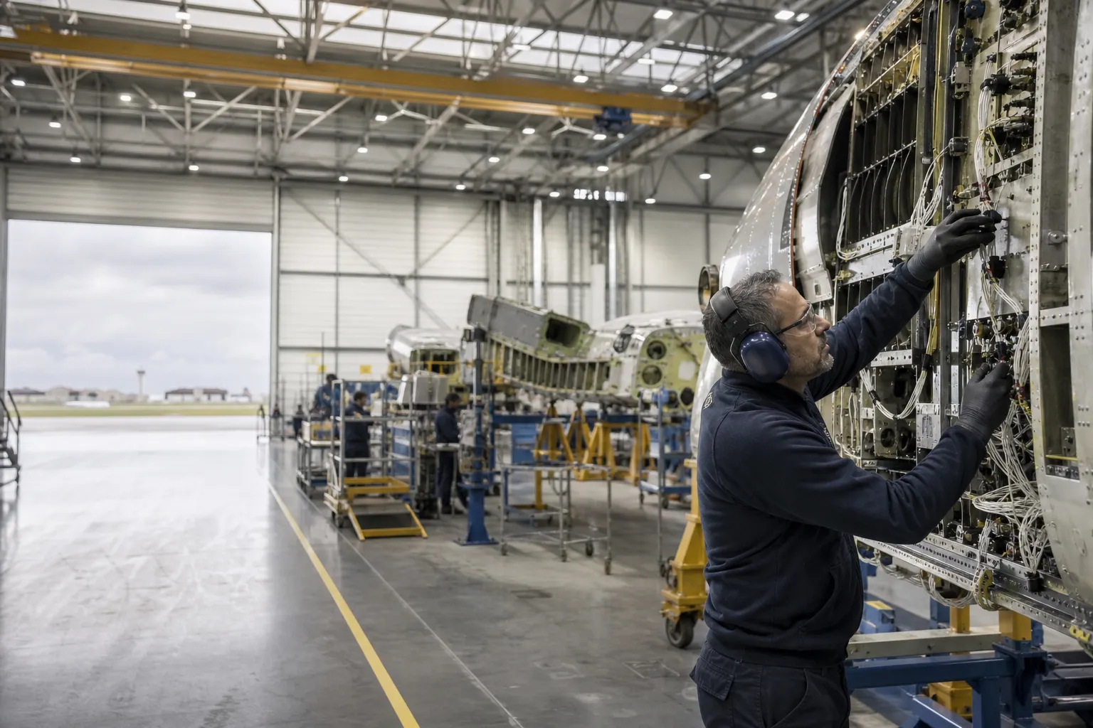 Technicien en EPI sur une ligne d’assemblage aéronautique à Bordeaux-Mérignac